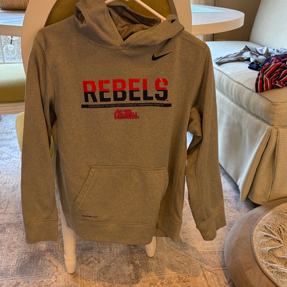 Nike Olive Hoodie with Rebels Graphic